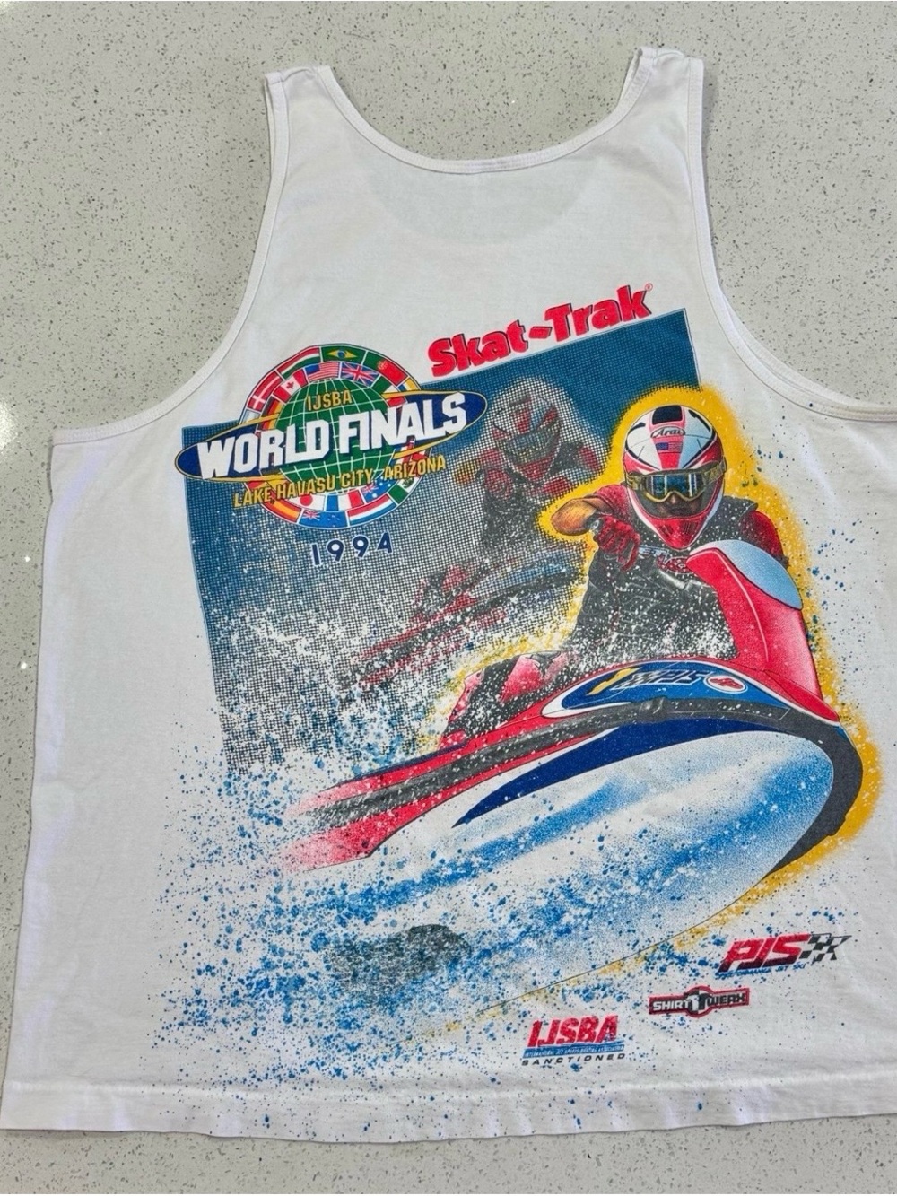 Skat Trak Jet Ski World Finals Vintage 1994 IJSBA USA XL Jetski T Shirt Tank Top